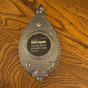 VTG Craftsman Chalk Line Plumb Bob filled with chalk
